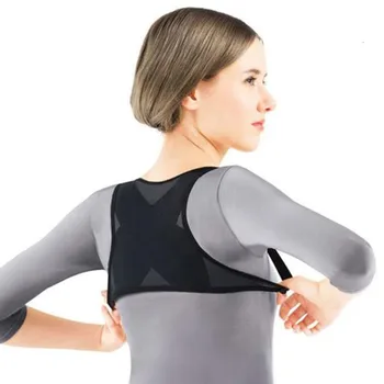 

Hopeforth Woman Posture Corrector Slouch Reliever Upper Back and Shoulder Brace Support Short Breathable Vest Body Shaper