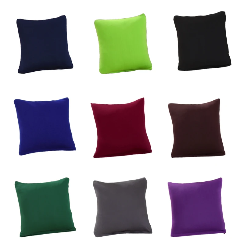 

fashion solid polyester hug pillowcase soft pillowcase 45x45 Decorative for Sofa/Chair/Living Room cushion cover