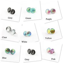 12*12 мм, уникальный дизайн, серьги в виде дракона, чешуя Русалки, серьги в форме кабошона, серьги-гвоздики