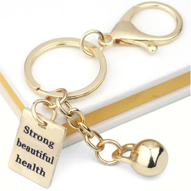 New Boxing Glove Keychain "Strong Beautiful Health"