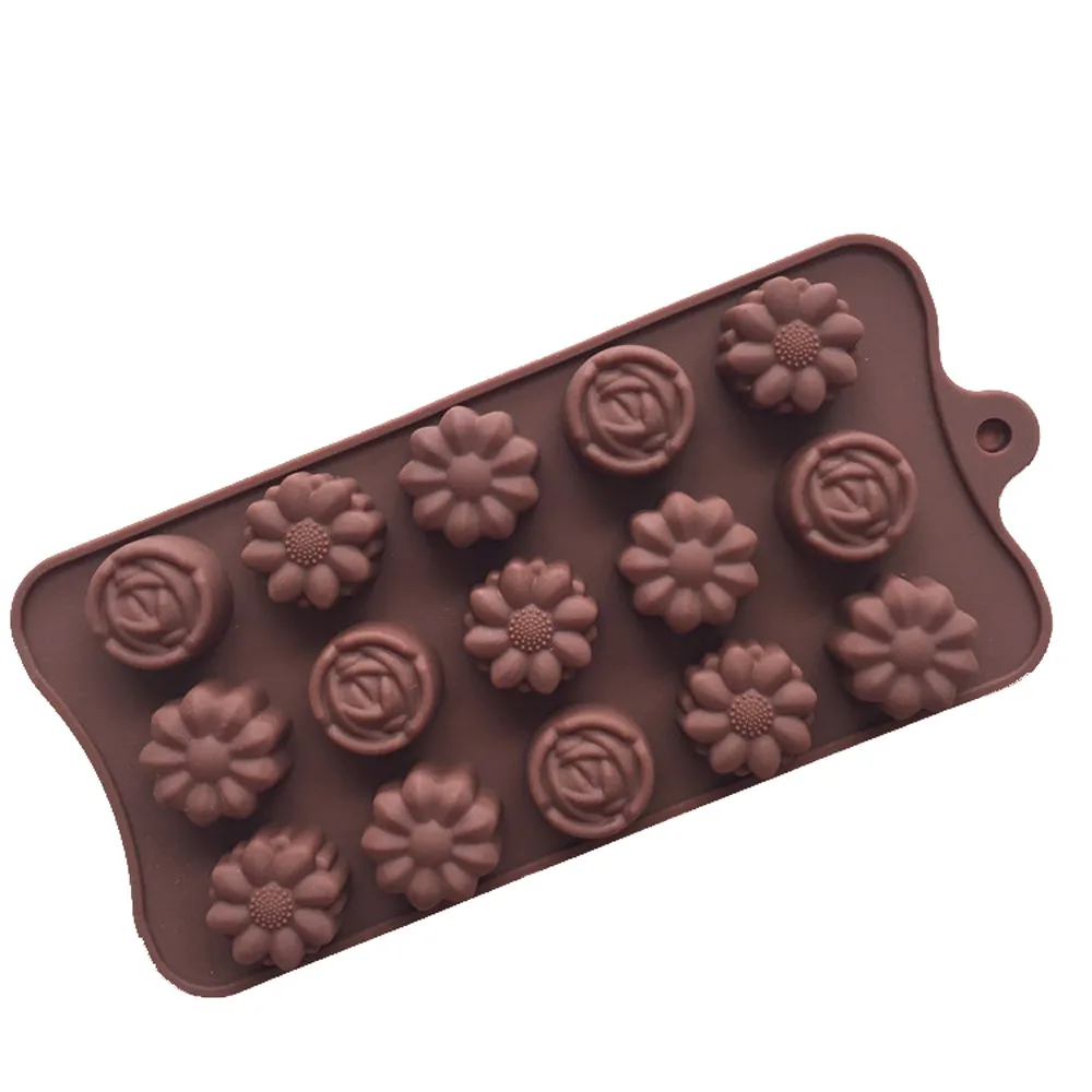 Форма для шоколада, силиконовая форма для шоколада в форме роз, форма для мыла выпечка, форма для льда G90529