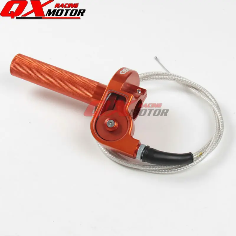 

CNC Aluminum Acerbs Throttle Grip Quick Twister+Throttle Cable For CRF50 70 110 IRBIS 125 250 Dirt Bike Motorcycle Free Shipping