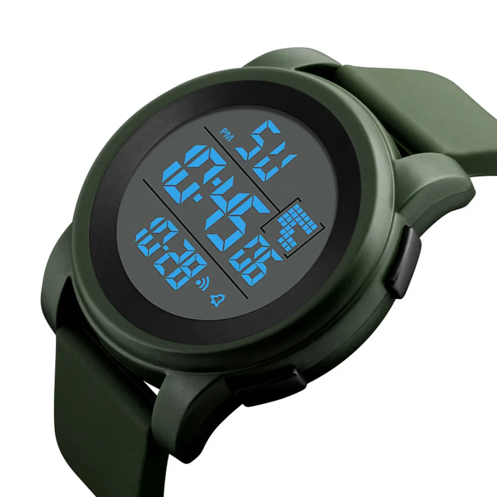 Мужские водонепроницаемые электронные часы для мальчиков, Роскошные Аналоговые Цифровые Военные Спортивные светодиодный наручные часы Relogio, часы reloj Q
