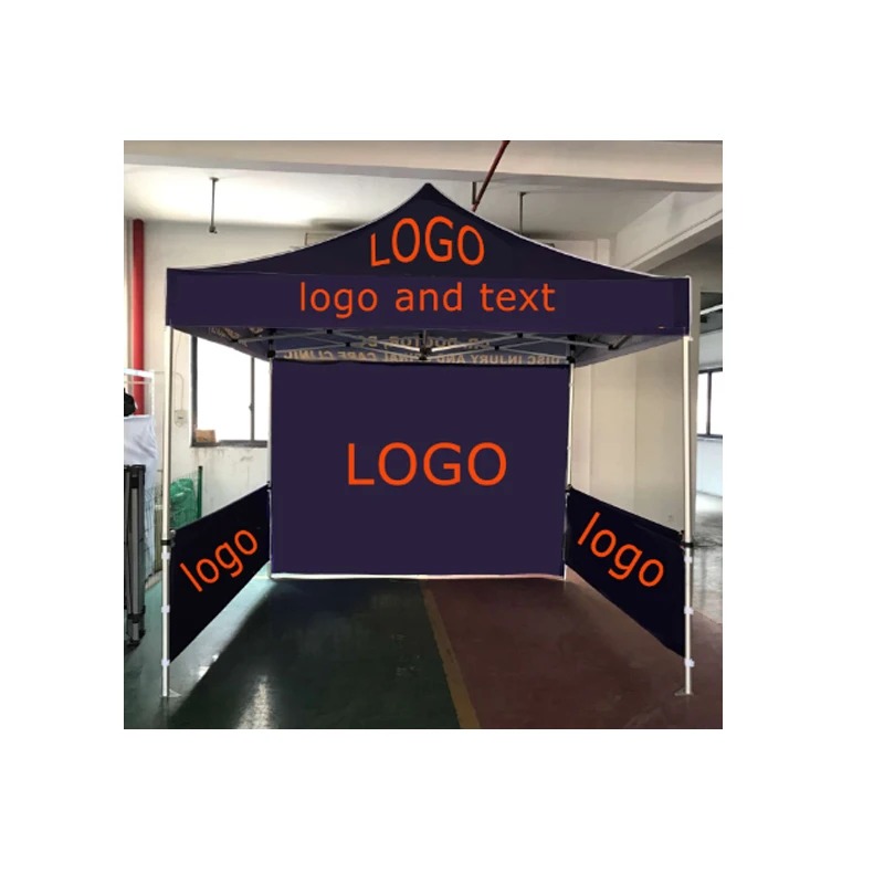 

Quick up folding tent event tent trade show tent for sale with both side walls and a full wall