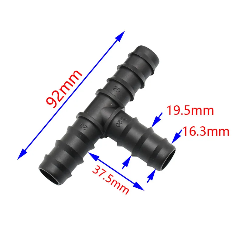 Сад орошения тройник 3/4 воды splitter 20 мм садовый шланг 3 способ Разъем tee колючей сплиттер воды адаптер 3 шт