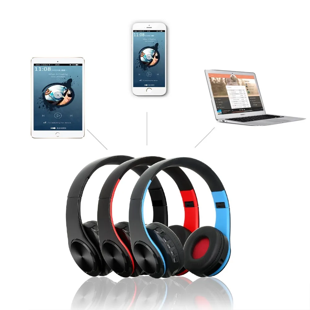 NEW Wireless Bluetooth Headphone Stereo FM TF 3.5 mm Bluetooth Headset With Microphone Also MP3 Player For All Phones Computers (18)