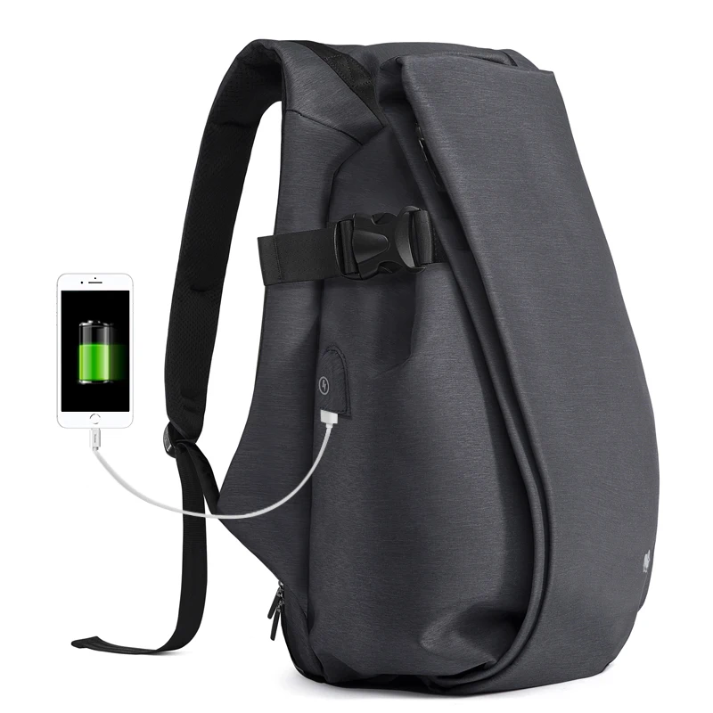 

BISON DENIM USB Charging Men Backpack Leisure Travel backpack 15.6 inch School Bags Teenager Large Capacity Male Mochila N2794-1