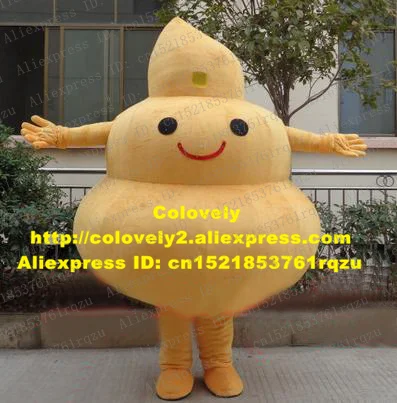 

Sick Orange Excrement Feces Shit Stool Bowels Faeces Mascot Costume Cartoon Character Mascotte Adult Round Eyes No.zz2377 FS