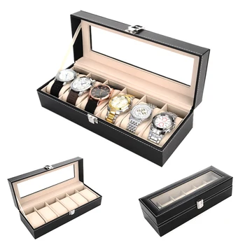 

2019 New 6 Grids Watch Case Box Casing for Hours Sheath for Hours Box for hours Watch Display