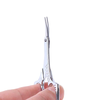 

1Pc Eyebrow Scissor Nose Hair Scissors Nail File Sharp Makeup Eyelash Scissors Stainless steel Makeup Scissors
