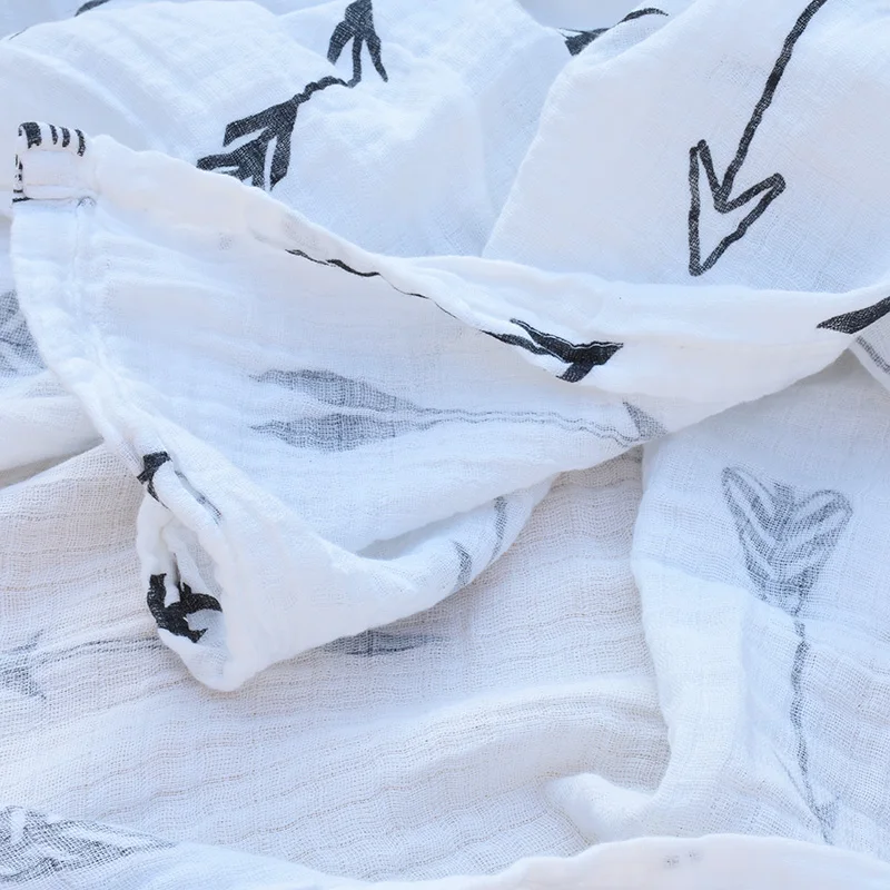 Розовый Лебедь Новое поступление Summer Infant Геометрия детская муслиновая пеленка Одеяло подушка для купания младенцев Полотенце-пеленка
