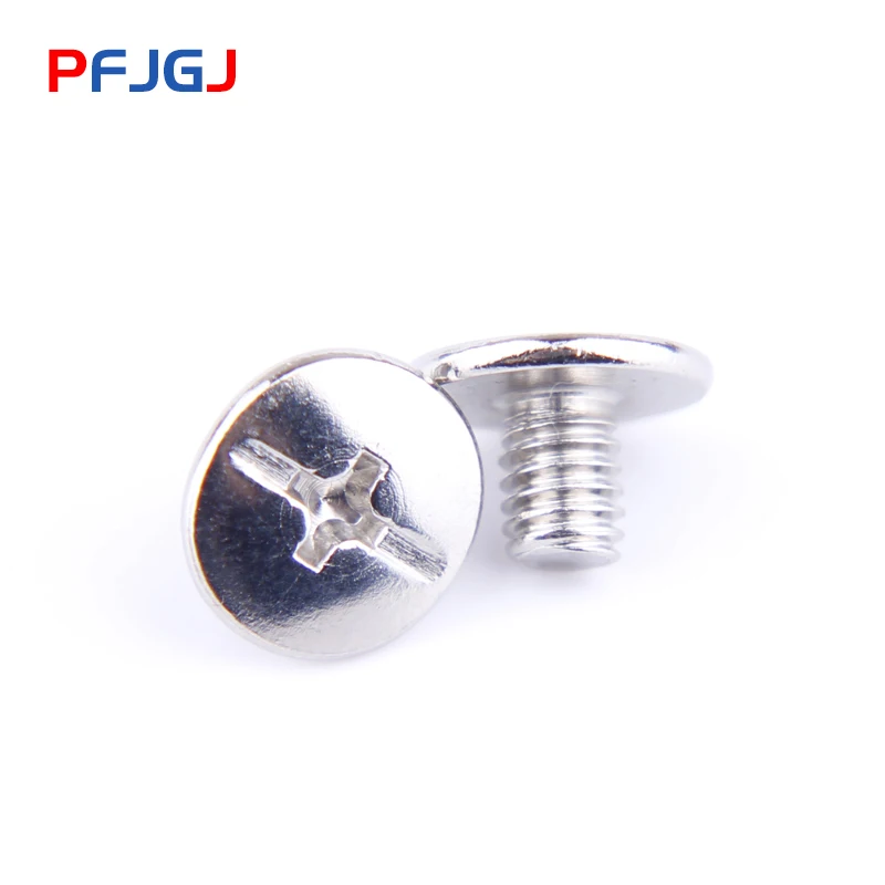 Peng Fa Photo Album Binding Screw Nickel-plated Album Screw Silver Account Book Screw Nut Rivet Docking Lock Screw 5mm