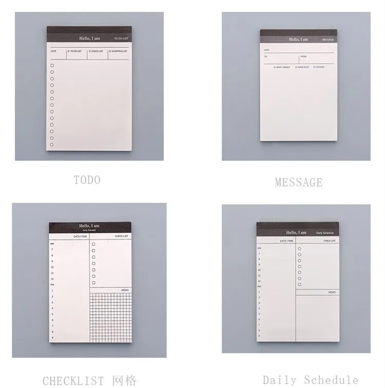 1 шт. маленький простой бумажный блокнот ежедневник офисный стол чек-лист блокнот школьные канцелярские принадлежности