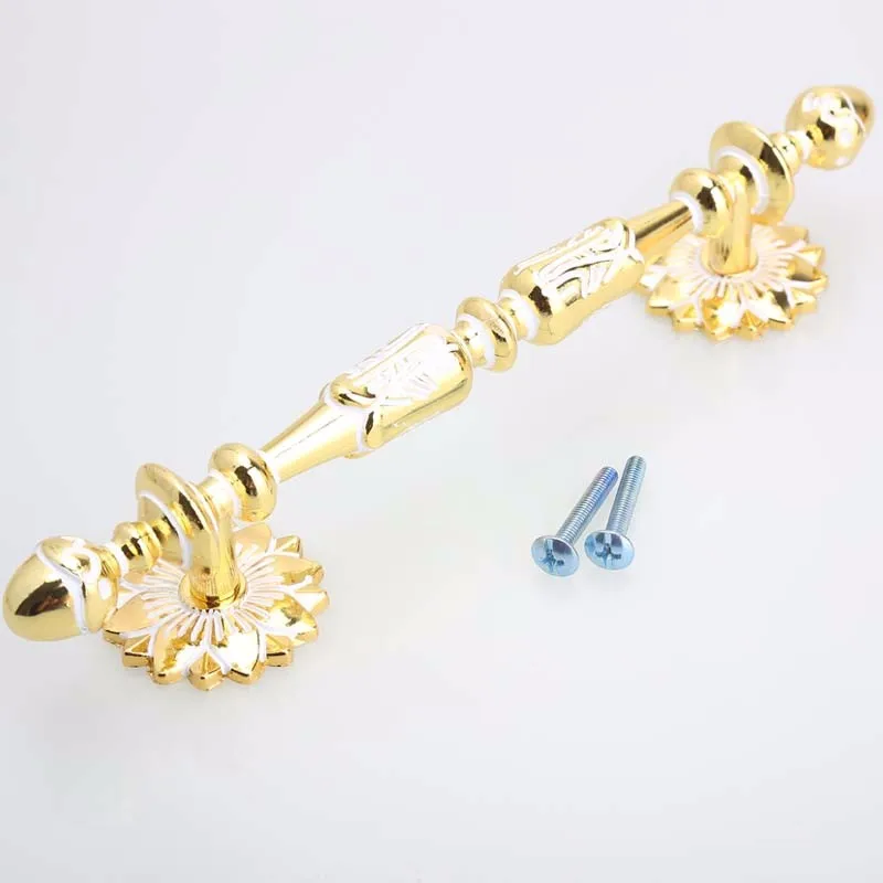 128mm-deluxe-Kitchen-Cabinet-Wardrobe-door-Pulls-5-White-Gold-wooden-door-Dresser-cupboard-Furniture-Handles (2)