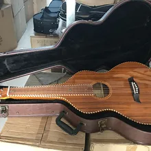 Aiersi Бренд Веревка связывающая Гавайская КоА тела электрическая акустическая Weissenborn слайд гитара бесплатно чехол