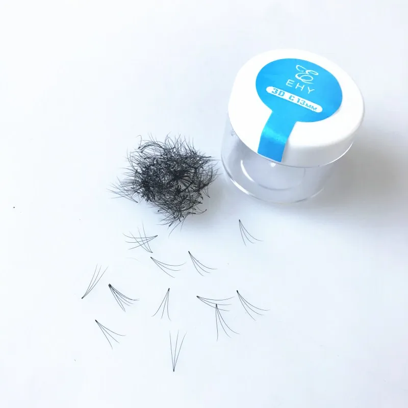 Объемные 3D/4D/5D ресницы 0,10 D curl короткие Стволовые предварительно сделанные вентиляторы, шелковые мягкие ресницы, накладные норковые Индивидуальные ресницы