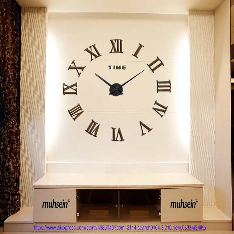 Antique Roman furniture Creative 3D Wall clock Wall table Retro Home wall decoration Bar Office Wall decoration Crafts