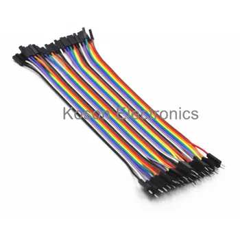 

Wholsale 1 Row 40pcs Dupont Cable 20cm 2.54mm 1pin 1p-1p Female to Male jumper wire for Arduino