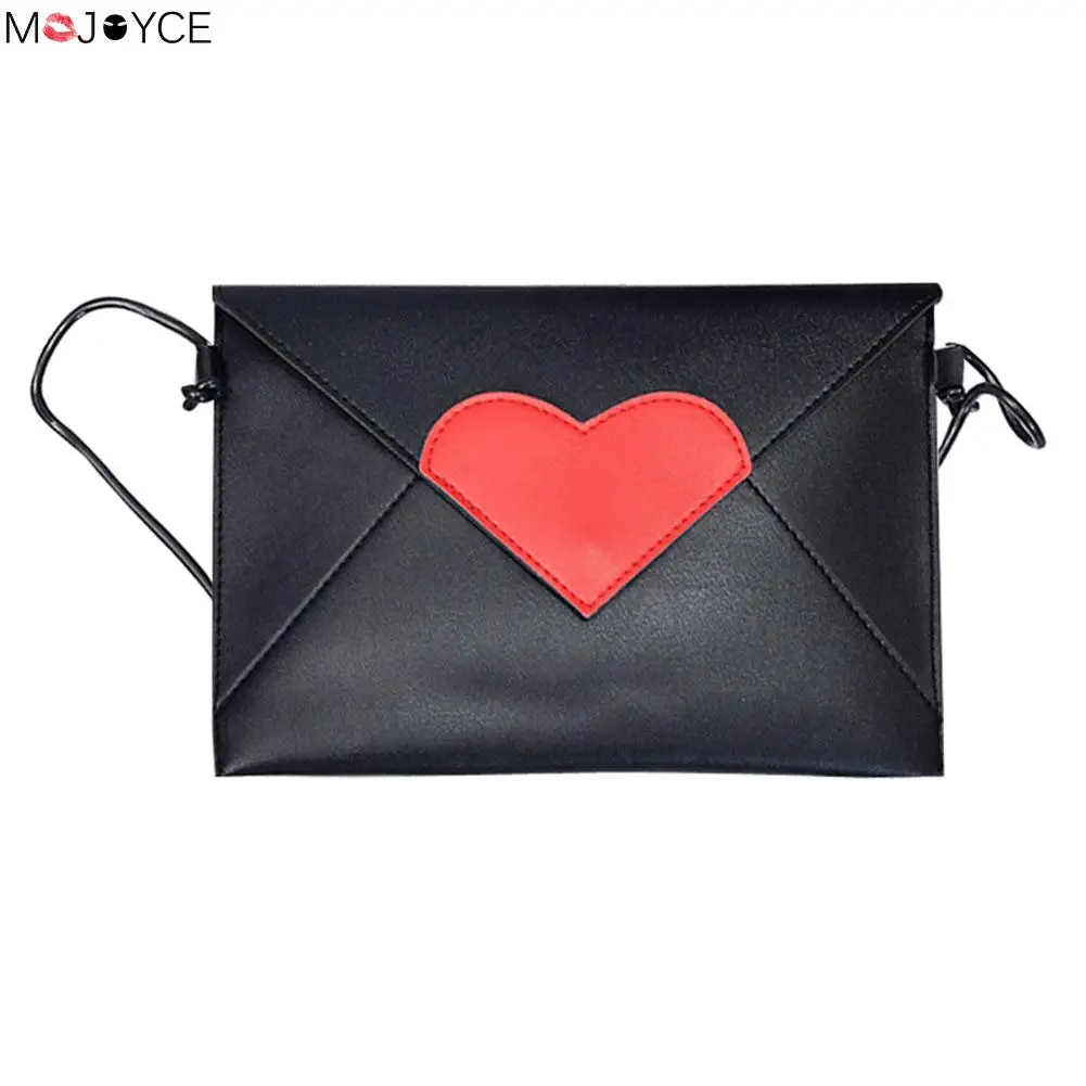 

Cute Love Mini Messenger Bag Fashion Women PU Leather Female Simple Shoulder Crossbody Bag Ladies White Shopping Bag