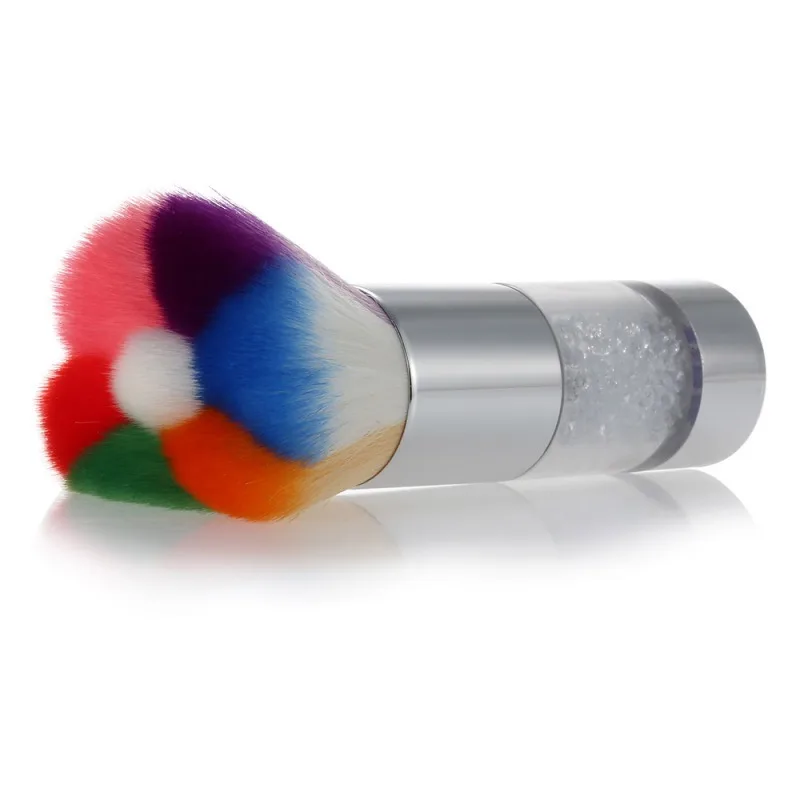 Фирменные разноцветные ногтей Пыль кисти для ногтей гель-пудра ногтей щетка для удаления пыли очиститель Стразы макияж основа инструмент