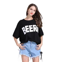 Футболка с рукавами «летучая мышь», женская черная японская футболка с надписью, свободные Забавные футболки Ulzzang Rave, женские летние топы 15E