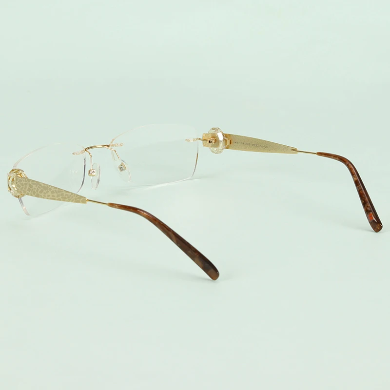Титановая оправа для женских очков, прозрачные очки Noughts Zero, оправа для женщин# KX214