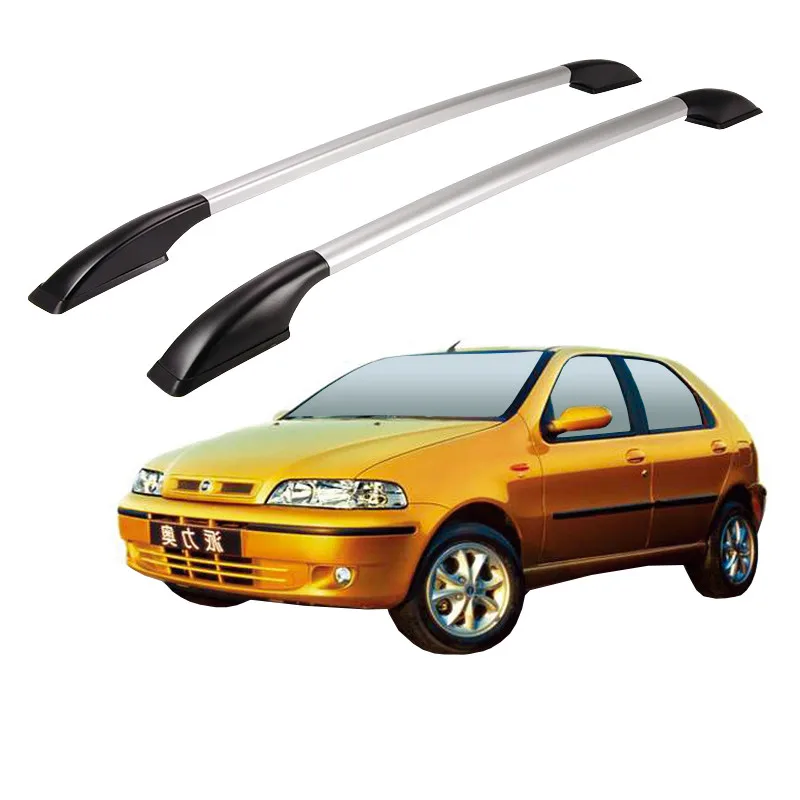 

Free Hole Aluminum Alloy Car Roof Rail Racks Bars Luggage Exterior Accessories Decoration For FIAT PALIO 2002 0304 0506 07 DA029
