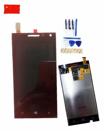 

100% warranty lcd display screen with black touch screen digitizer assembly for huawei w1 without logo by Free Shipping