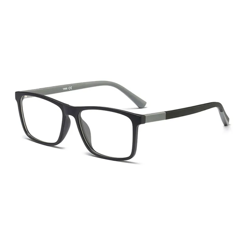 Квадратные очки, оправа для мужчин, Ретро стиль, по рецепту, близорукость, оптические линзы, для мужчин, для чтения, игровой компьютер, очки, антибликовые, UV40 - Цвет оправы: 5