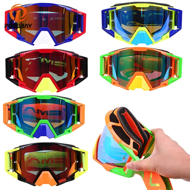POSSBAY Motorcycle Goggles Nose Guard Oculos Motocross Outdoor Sport