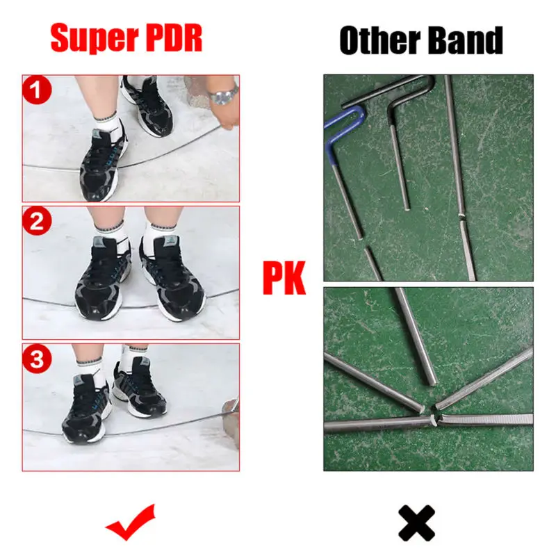 US $163.48 Pdr Hooks Tools Paintless Dent Removal Tool Kit Push Rod Car Crowbar Reflector Board Pulling Bridge Glue Puller Hand Tools Set