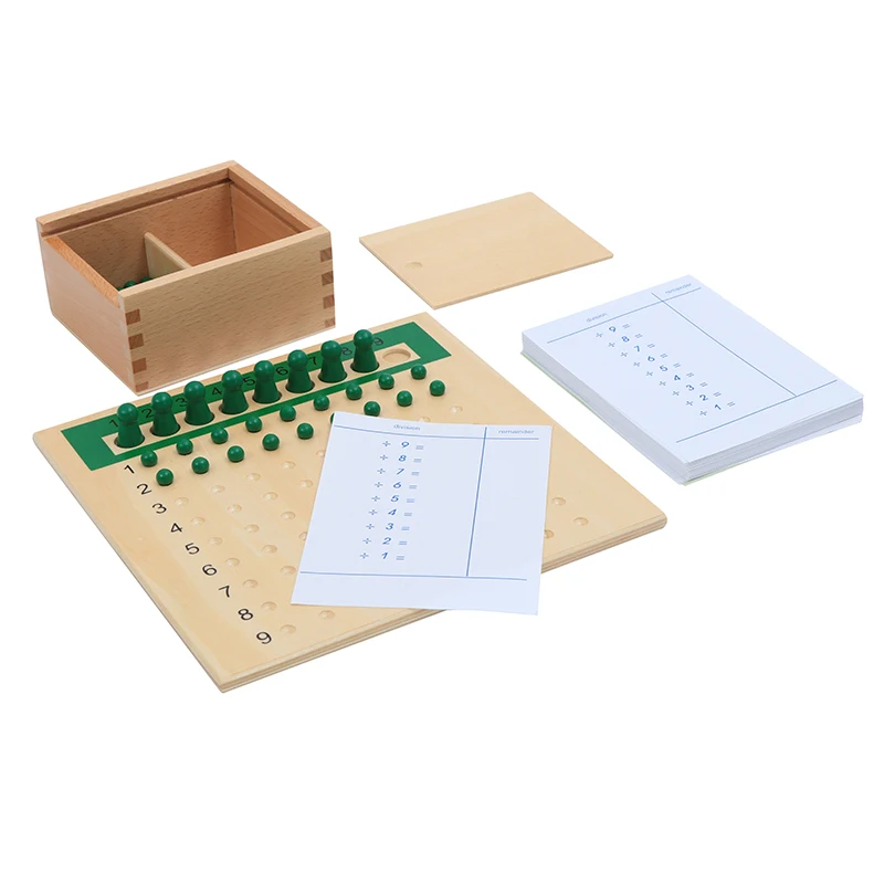  Baby Toy Montessori Division Bead Board and Tables for Early Childhood Education Preschool Training