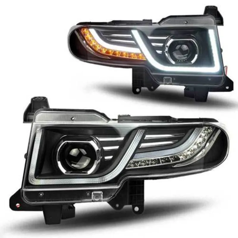 1Pair Car HID Xenon Projector Headlight For Toyota FJ Cruiser Head Lamp 2007-2014 LED Headlight + Tail Light + Grille FJ Cruiser