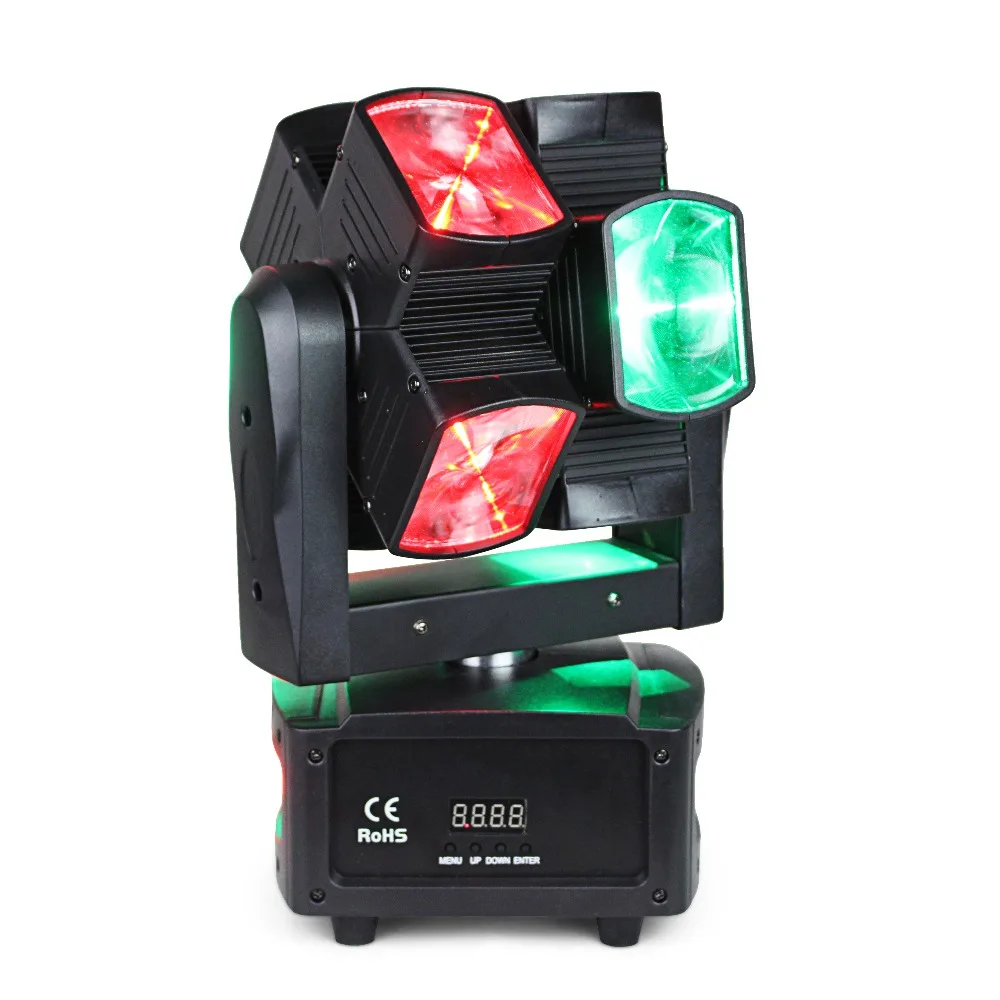 Рождественский светильник 8 шт. * 10 Вт с движущейся головкой RGBW 4 в 1 led DMX уникальный