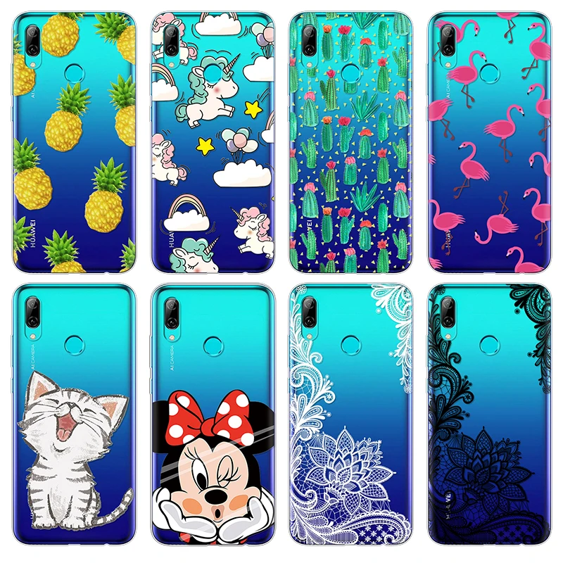 

Cartoon Cat Phone Case FOR Huawei P Smart 2019 Case Soft TPU FOR Huawei PSmart 2019 Case Protective Coque Cover luxury