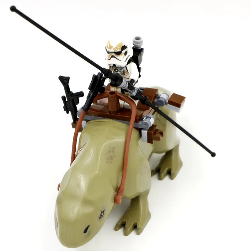 Single Compatible LegoINGlys Star Wars Dewback The Force Awakens Transparent Trooper Legacy Jabba's Rancor Building Blocks Toys