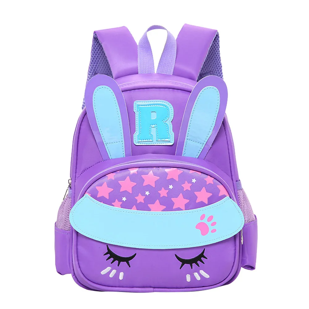 NEW Cartoon Rabbit Kids Backpack Kindergarten School Bag for Girls Boys