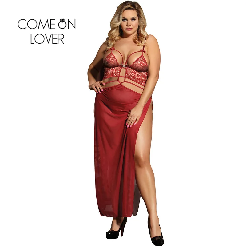 Comeonlover Ropa Intima De Mujer Erotica y Сексуальная повязка красная Lenceria Sexi Большие размеры