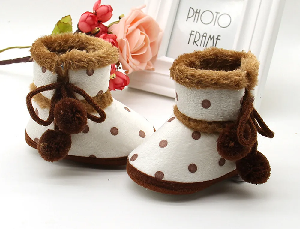 Детская обувь; мягкие ботиночки для мальчиков и девочек; младенческие сапоги для снега; Теплая Обувь для новорожденных