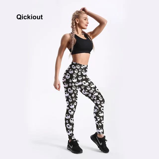 Leggings de Qickitout jeggings mujer fitness de entrenamiento negro polainas divertido cráneo mal pantalones sonrisa leggings con estampado Digital Leggings de Qickitout jeggings mujer fitness de entrenamiento negro polainas divertido cráneo mal pantalones sonrisa leggings con estampado Digital
