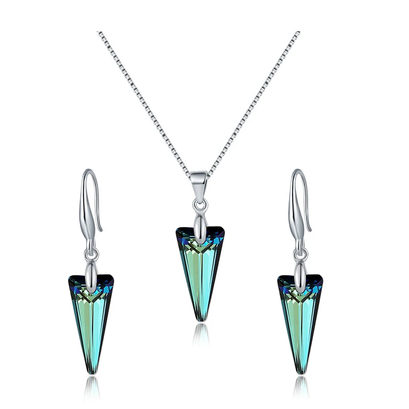 BAFFIN Спайк Кулон Ожерелье Висячие серьги кристаллы от Swarovski серебряный цвет Ювелирные наборы для женщин День матери шикарные подарки