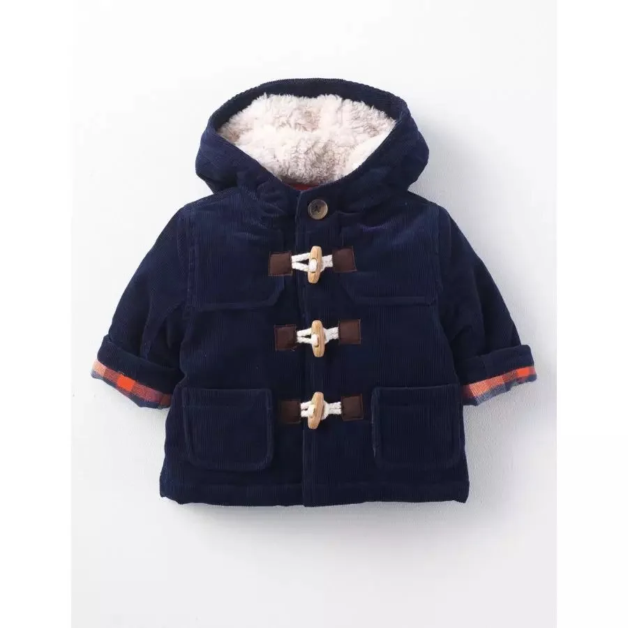2016 new boys cotton clothing blue boy jacket jacket autumn and winter horns buckle cotton clothing