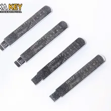 10 шт. Выгравированный линейный ключ для Subaru 2 в 1 LiShi DAT17 весы режа зубы Заготовка ключа замка зажигания автомобиля слесарный инструмент