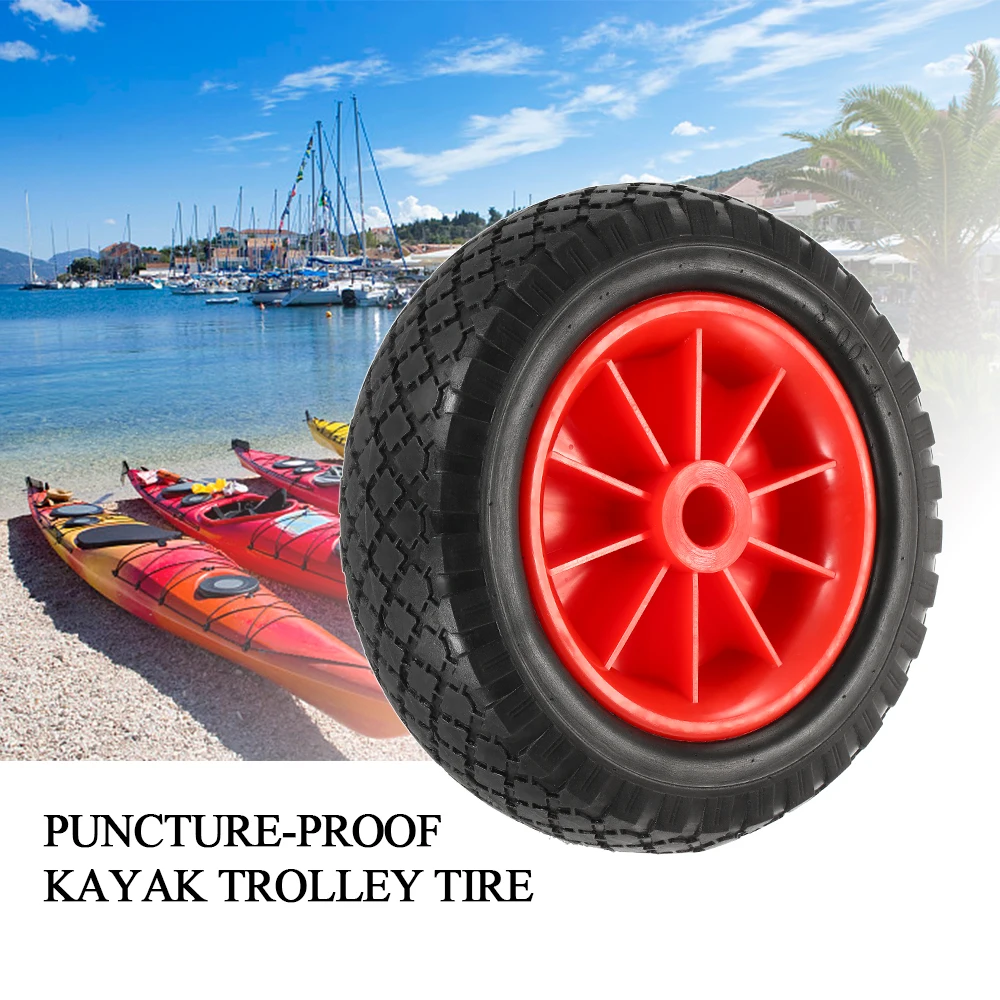 1pc 8" / 10" Kayak Cart Wheel Puncture-proof Tire Wheel for Kayak Canoe Trolley Cart Replacement Tire Boat Surfing