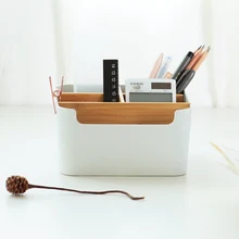 Bamboo Desk Organizer Pen, Phone, RC Holder