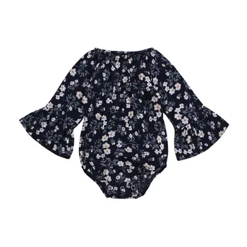 

Kid Baby Girl Girl Bodysuit Long Sleeve Bell Sleeve Bebe Girl Jumpsuit