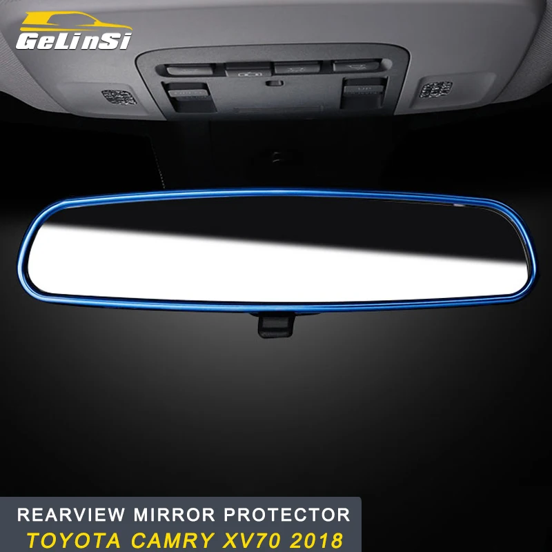

GELINSI rearview mirror protector Interior Accessories For Toyota Camry XV70 2018 Auto Car-styling
