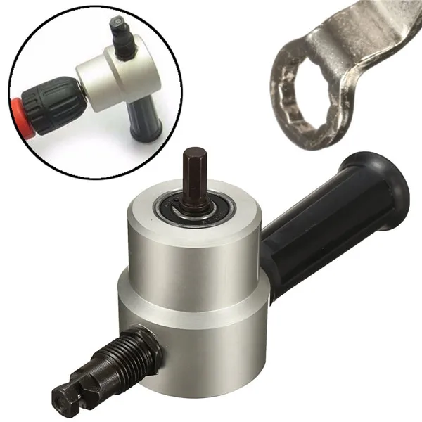 

Newest Metal Cutting Double Head Sheet Nibbler Saw Cutter Tool Drill Attachment Cutting Tool Nibbler Sheet Metal Cut