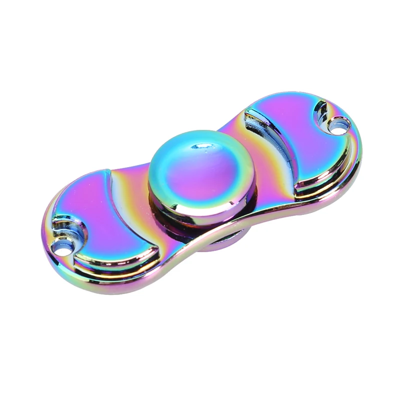 New Rainbow Hand Finger Fidget Spinner Fun Hand Game Desk Focus Toys Anxiety Stress Spinning Top Metal EDC Tri-Spinner Toy New Rainbow Hand Finger Fidget Spinner Fun Hand Game Desk Focus Toys Anxiety Stress Spinning Top Metal EDC Tri-Spinner Toy