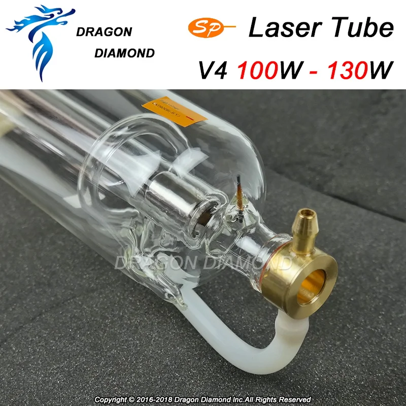 SP V4 Co2 laser tube 80mm diameter 1450mm length 100watt metal head
